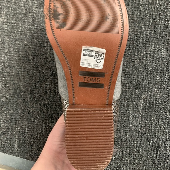 Toms Metallic Tweed & Felt Ankle Boots - Picture 5 of 5